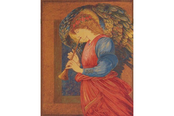 Gobelín  -  Ange au Flageolet by William Morris